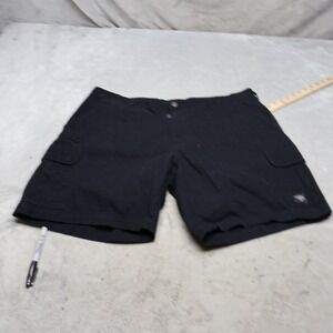 Harley Davidson Shorts Mens 38 Black Canvas Cargo Utility Casual Rugged Biker